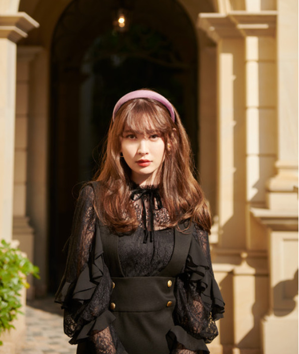 Herlipto Lace-trimmed Belted Dress | angeloawards.com