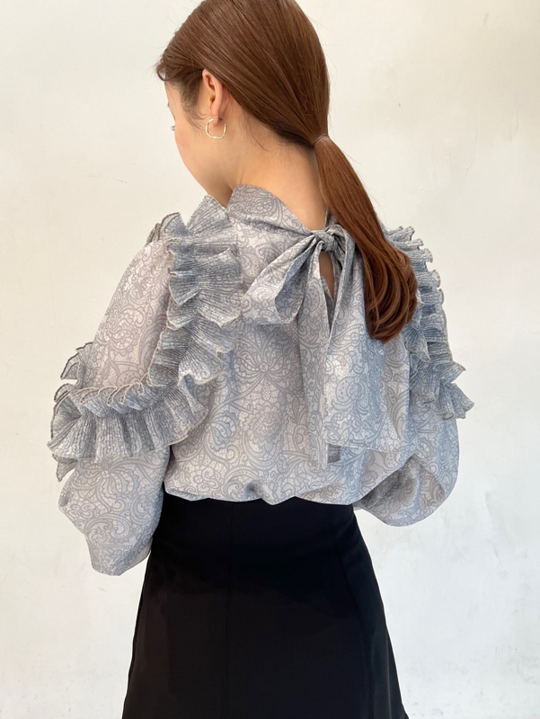 SNIDEL（スナイデル）の「Sustainableプリーツオーガンジー