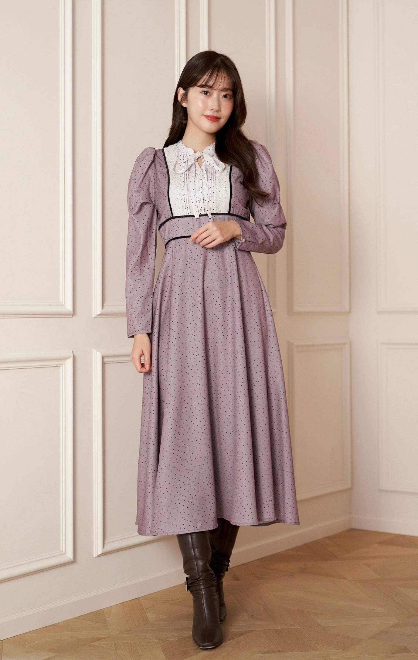 Orangerie Dot Long Dress