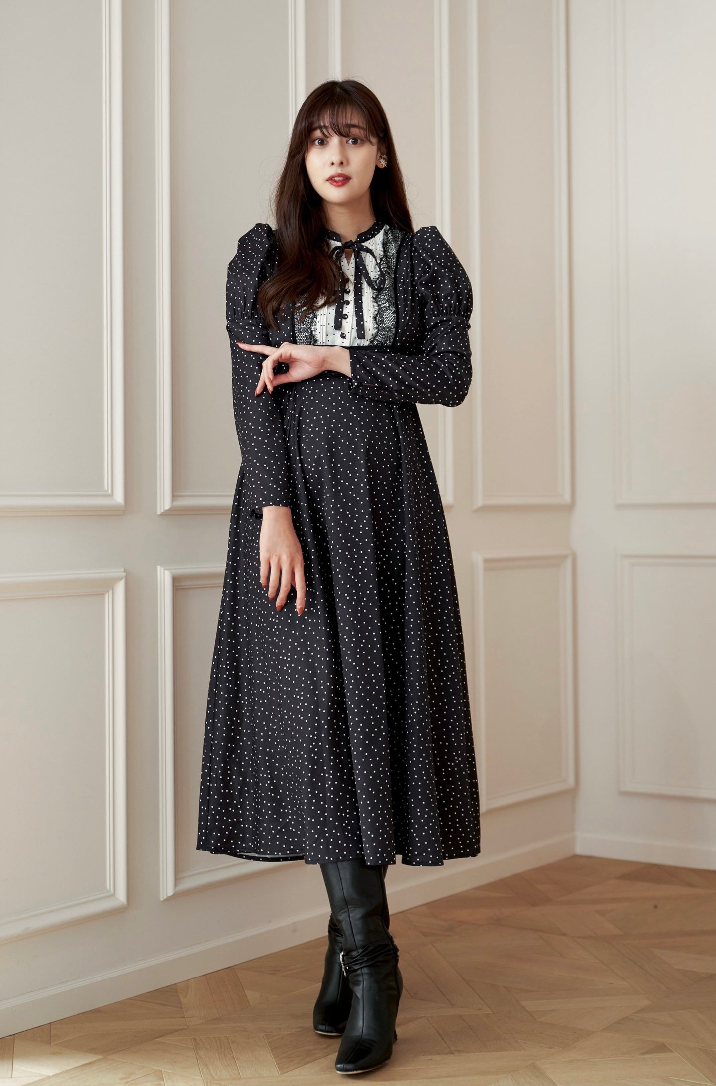 Orangerie Dot Long Dress