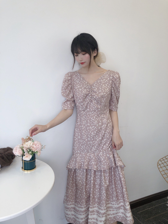 新品 ハーリップトゥ/Lip Floral-printed Midi Dress