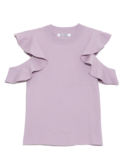 SNIDEL（スナイデル）の「Sustainableフリルスリーブニットプルオーバー（ニット/セーター）」 - WEAR