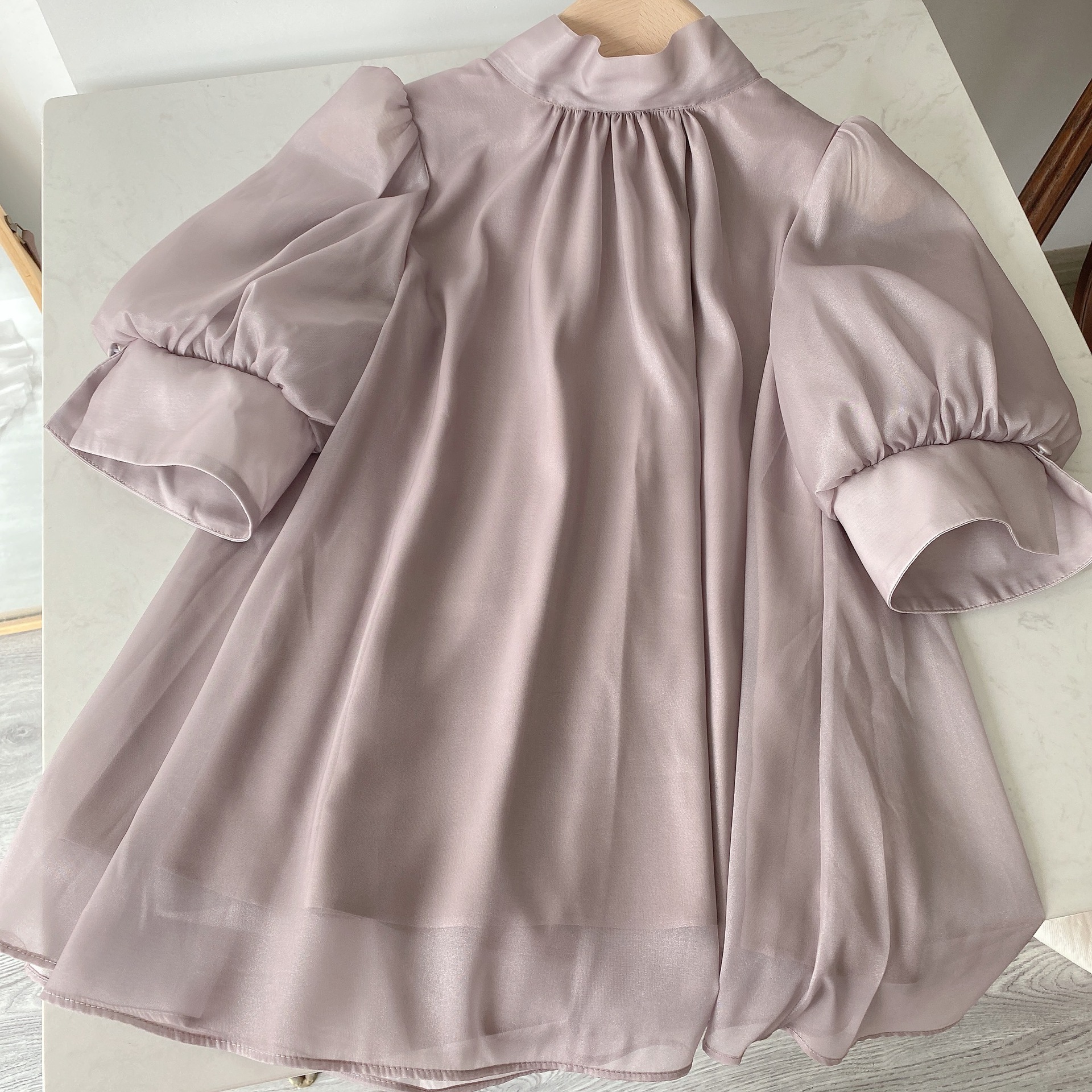 Fubail / Sustainableオーガンシースルーブラウス 入金確認後5-7