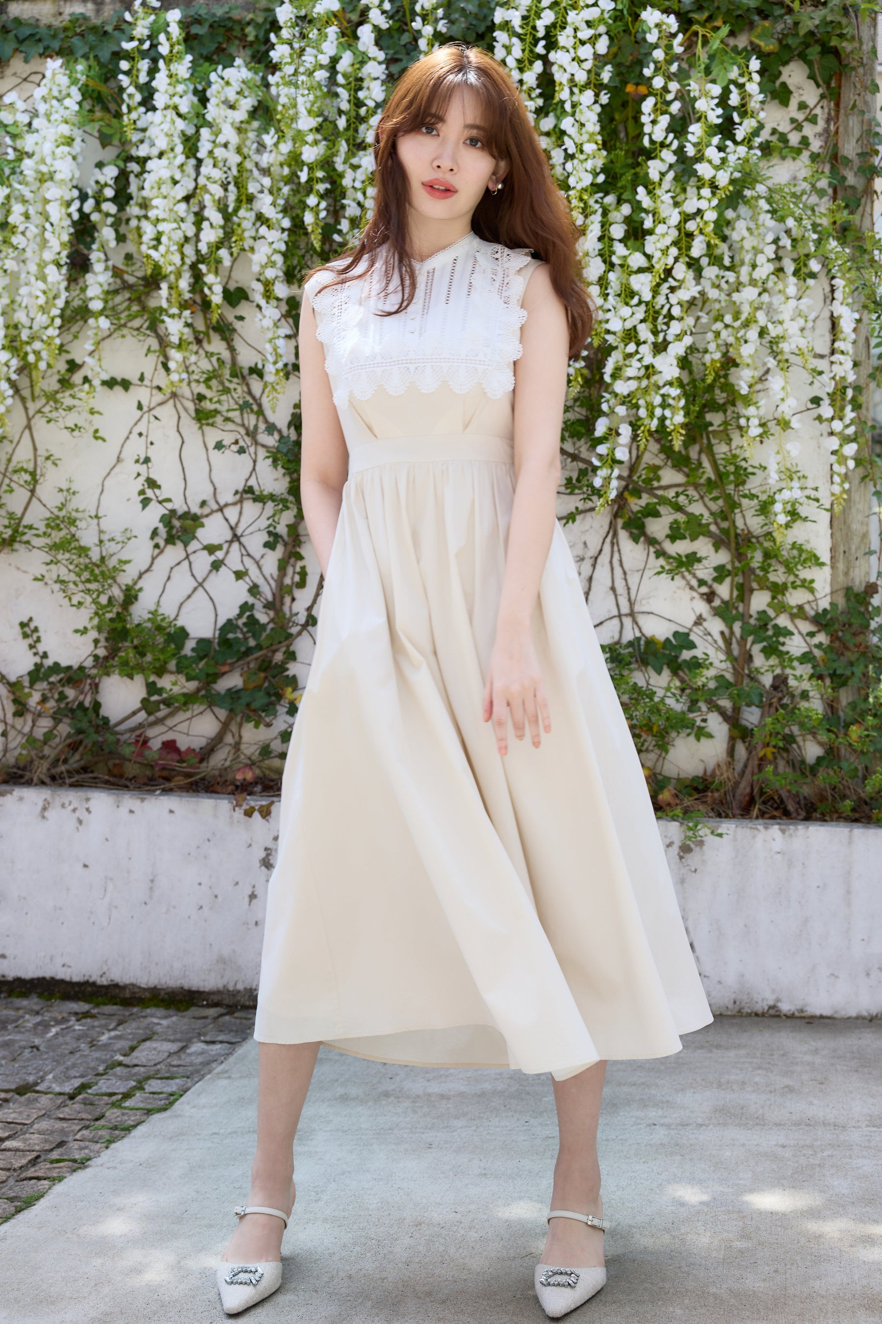 Grace Cotton-Blend Long Dress