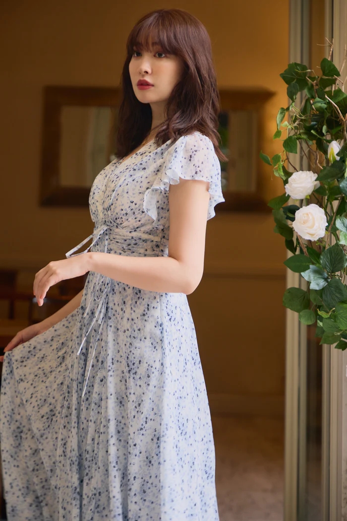 ラッピング不可 Le Negresco Floral Dress - ワンピース