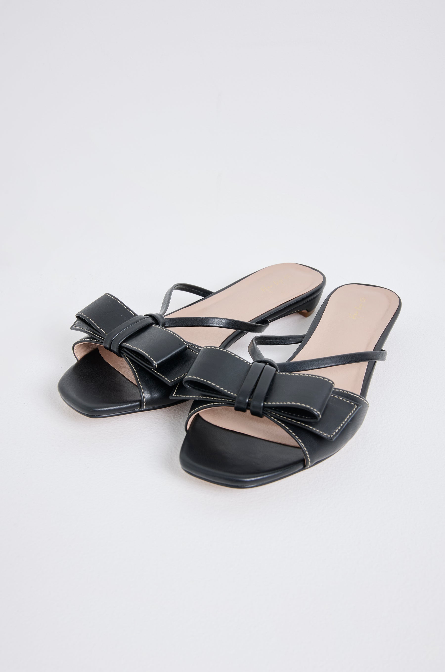 Fubail / 【black】Big Bow Sandals