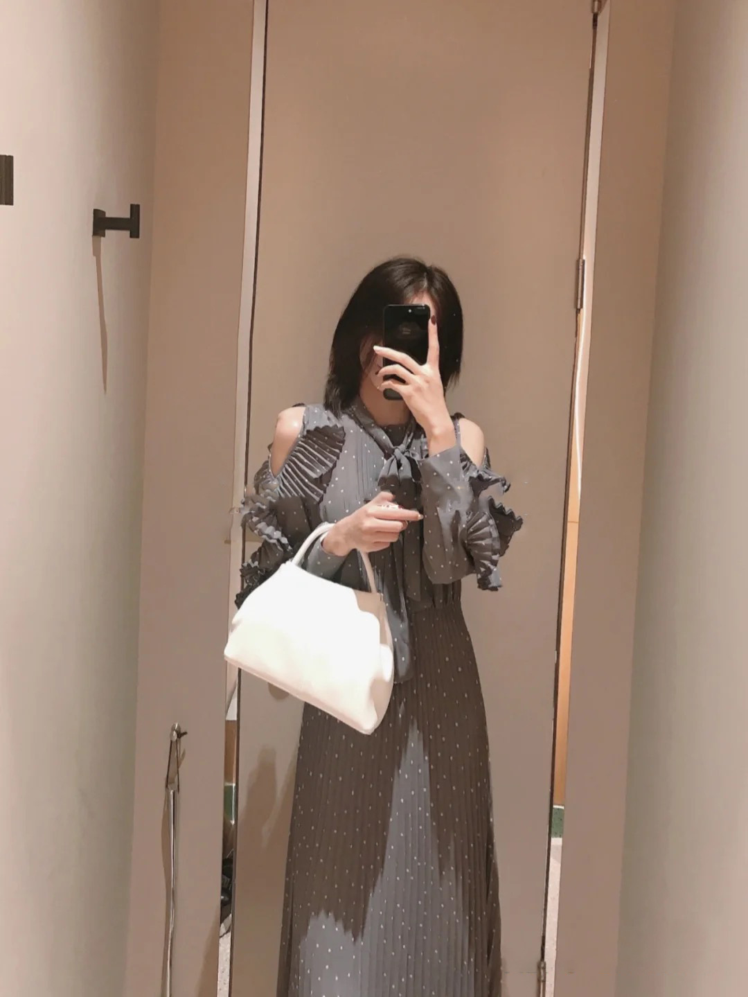オシャレ 【美品】SNIDEL スナイデル シフォン ボウタイドット