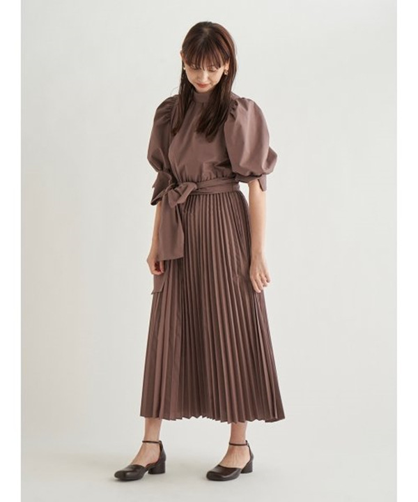 Fubail / Sustainableリボンシャツワンピース