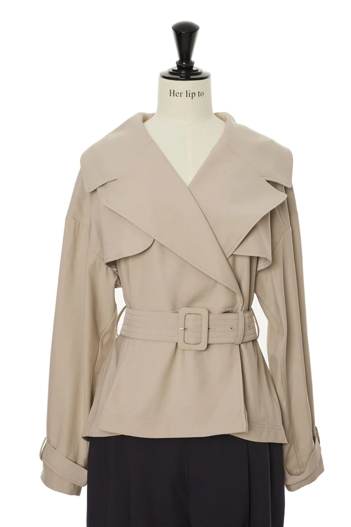 herlipto Everyday Belted Trench Jacket-