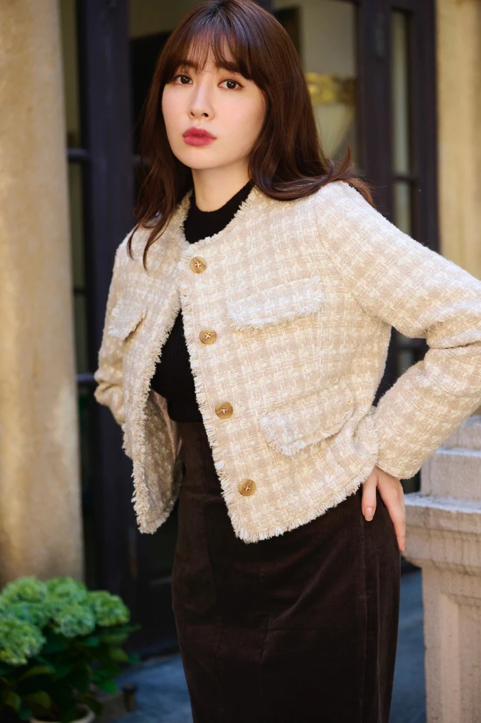 Fubail / Wool-Blend Fancy Tweed Jacket Fubail / Wool-Blend Fancy Tweed Jacket