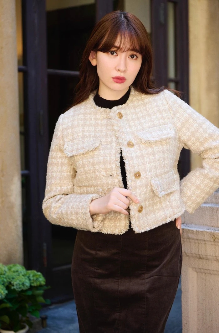 Fubail / Wool-Blend Fancy Tweed Jacket Fubail / Wool-Blend Fancy Tweed Jacket