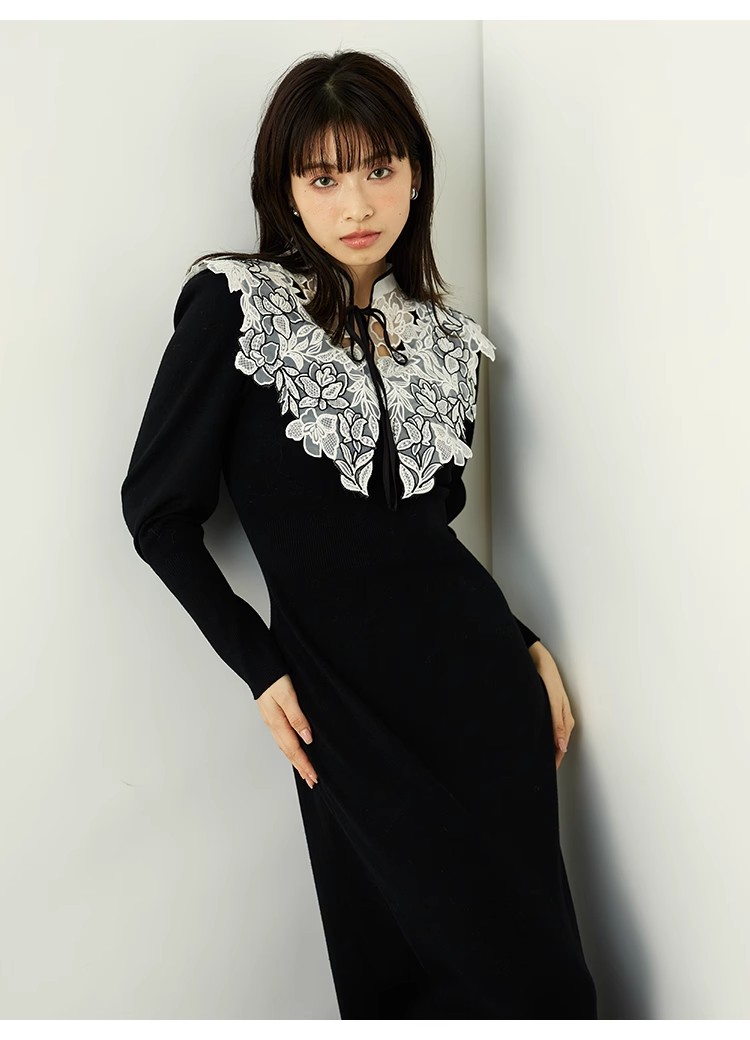 ビッグカラー刺繍ワンピース - resil - Aga｜YAMADAYA STORE