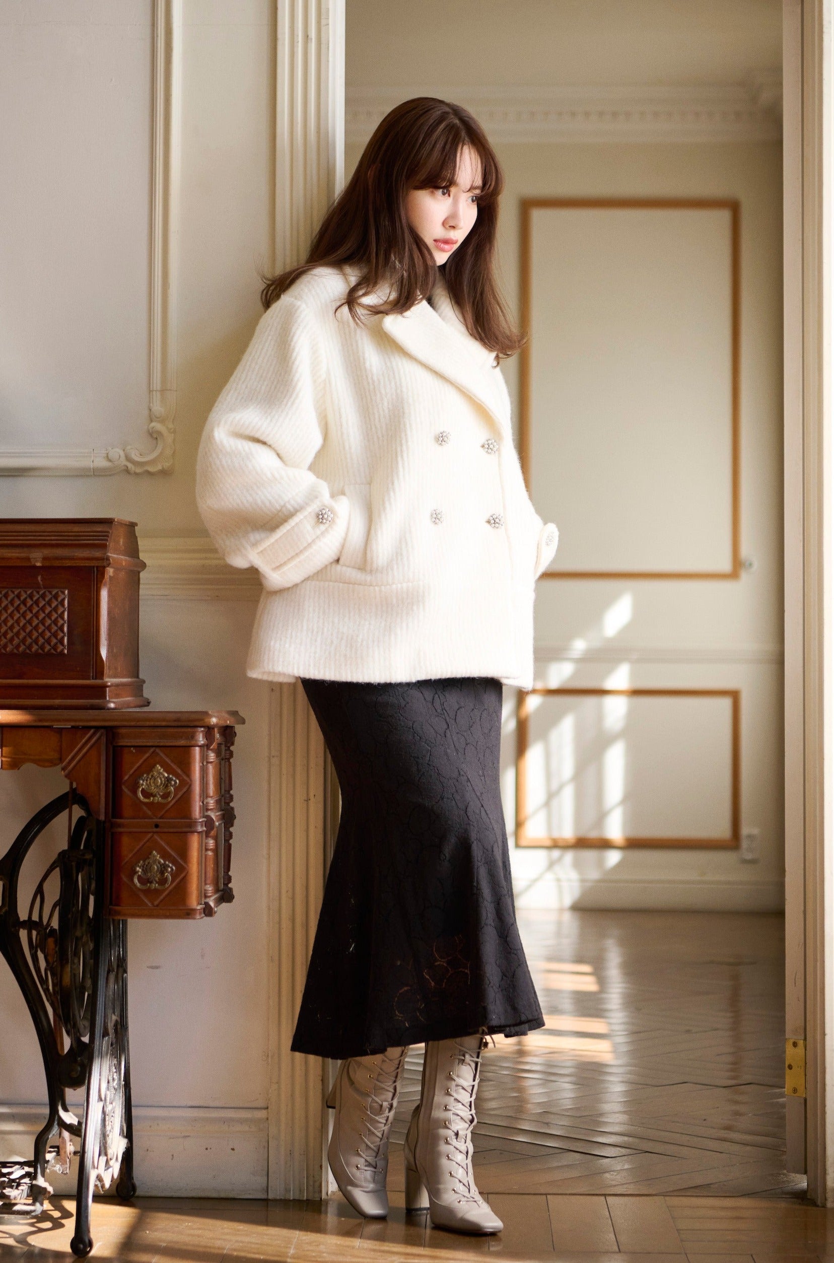 herlipto Odette Wool-Blend Coat‪